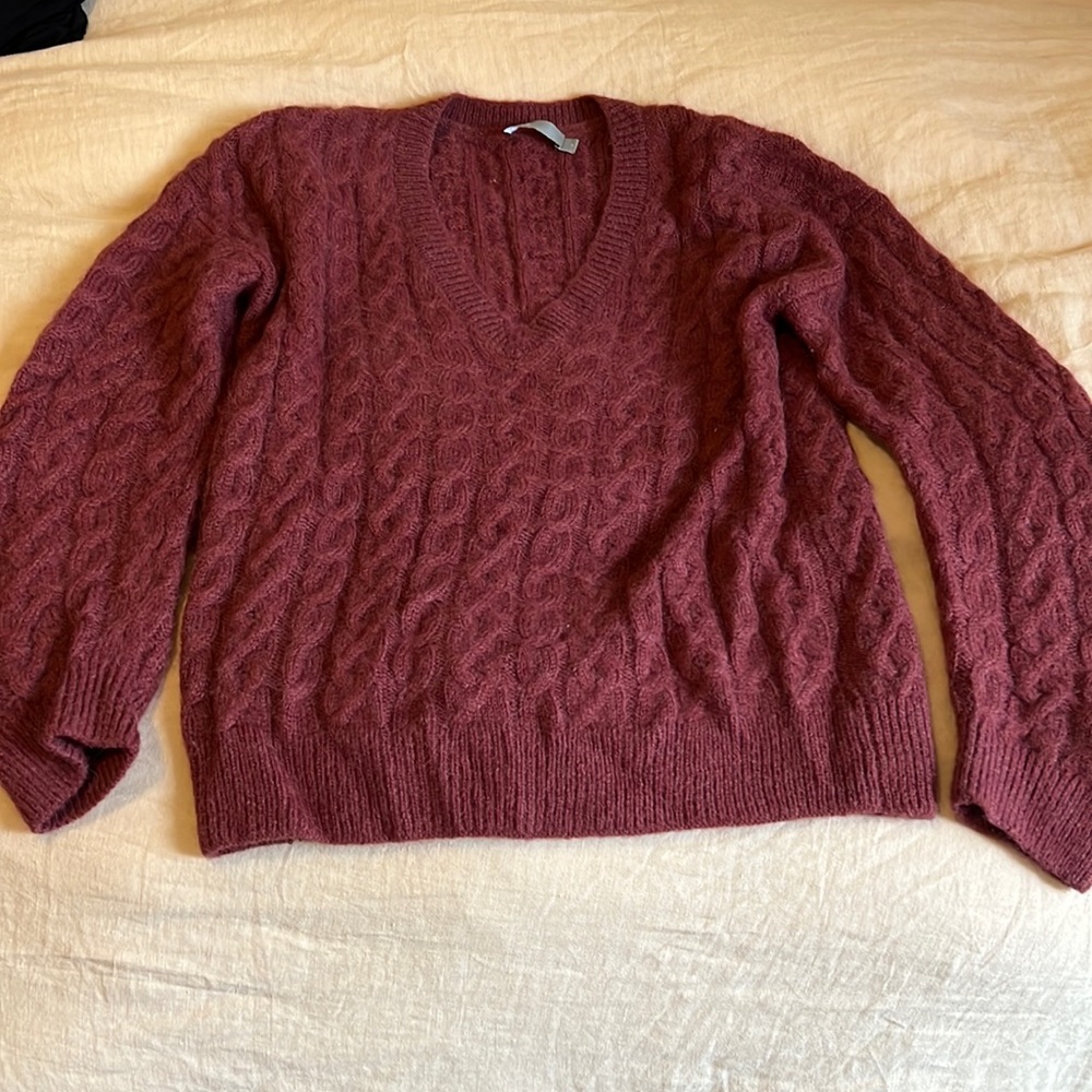 ToBeInStyle Women's Soft Knit V-Neck Sweater Tunic - Knee-Length Pullover Dress - View #4